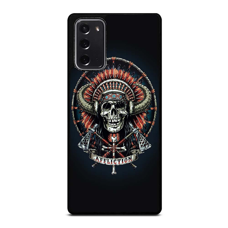 AFFLICTION INDIAN SKULL Samsung Galaxy Note 20 Case Cover