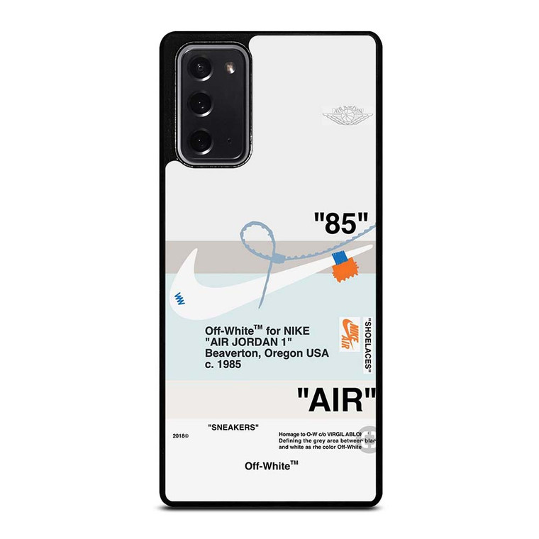 AIR JORDAN OFF WHITE NIKE SNEAKERS Samsung Galaxy Note 20 Case Cover