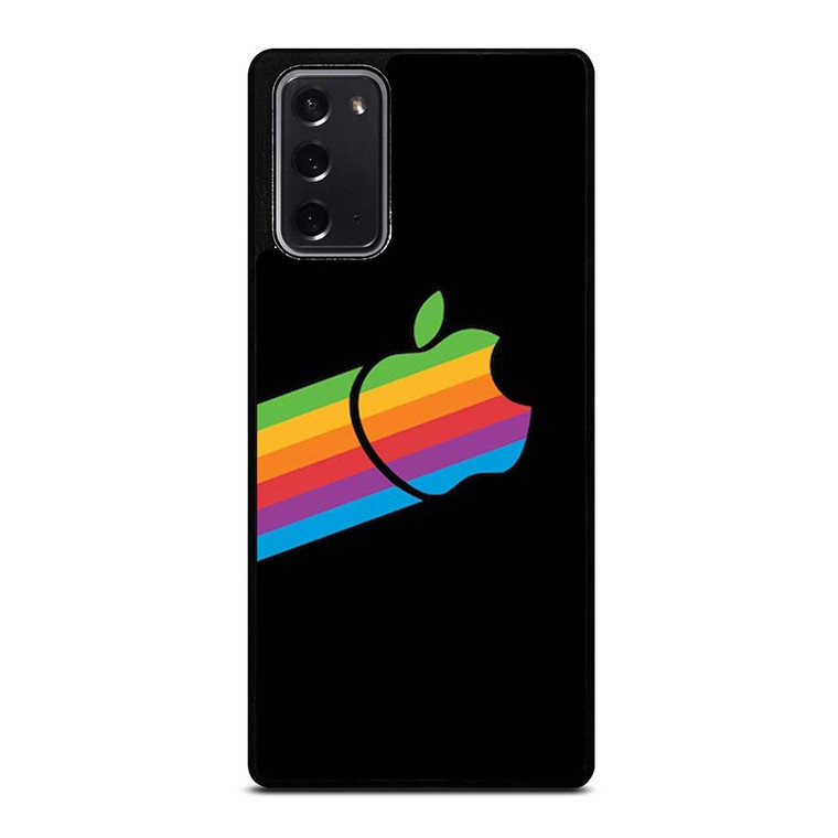 APPLE RETRO DESIGN BLACK Samsung Galaxy Note 20 Case Cover