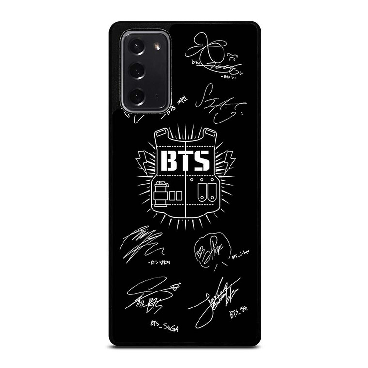 BANGTAN BOYS BTS SIGNATURE Samsung Galaxy Note 20 Case Cover