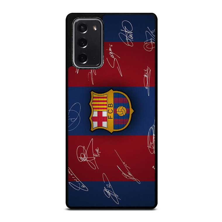 FC BARCELONA SIGNATURE Samsung Galaxy Note 20 Case Cover