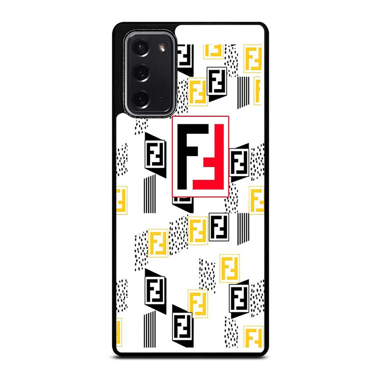 FENDI ROMA LOGO WHITE Samsung Galaxy Note 20 Case Cover