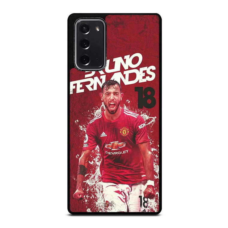 MANCHESTER UNITED BRUNO FERNANDES Samsung Galaxy Note 20 Case Cover