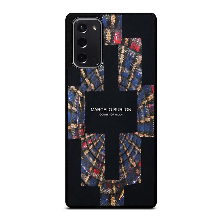 MARCELO BURLON COUNTY OF MILAN LOGO Samsung Galaxy Note 20 Case Cover