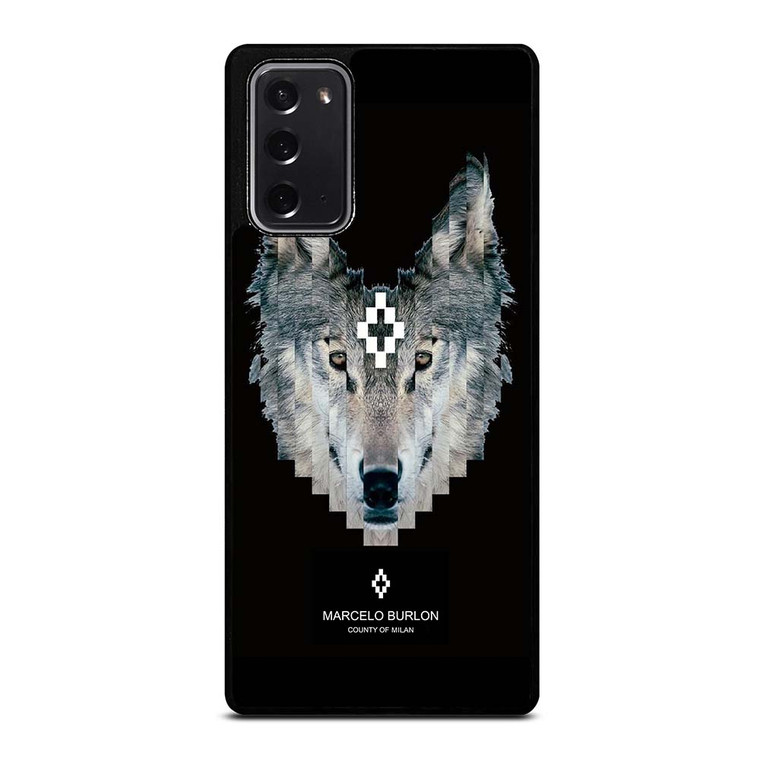 MARCELO BURLON WOLF LOGO Samsung Galaxy Note 20 Case Cover