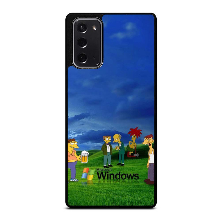 MICROSOFT WINDOWS THE SIMPSONS Samsung Galaxy Note 20 Case Cover