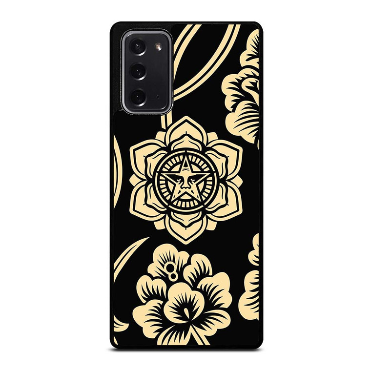 OBEY CLOTHING FLORAL LOGO Samsung Galaxy Note 20 Case Cover