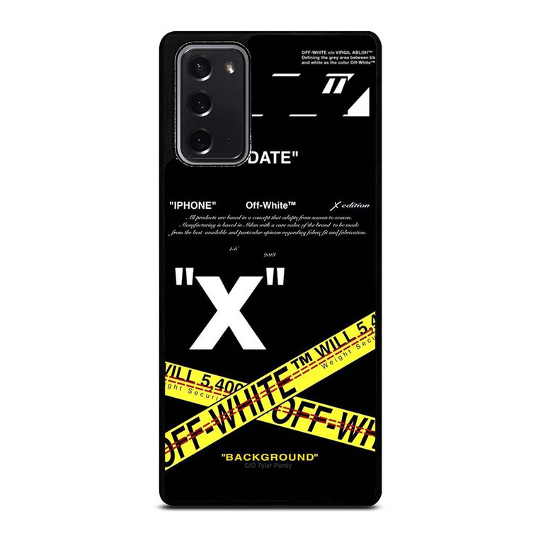 OFF WHITE 2 Samsung Galaxy Note 20 Case Cover