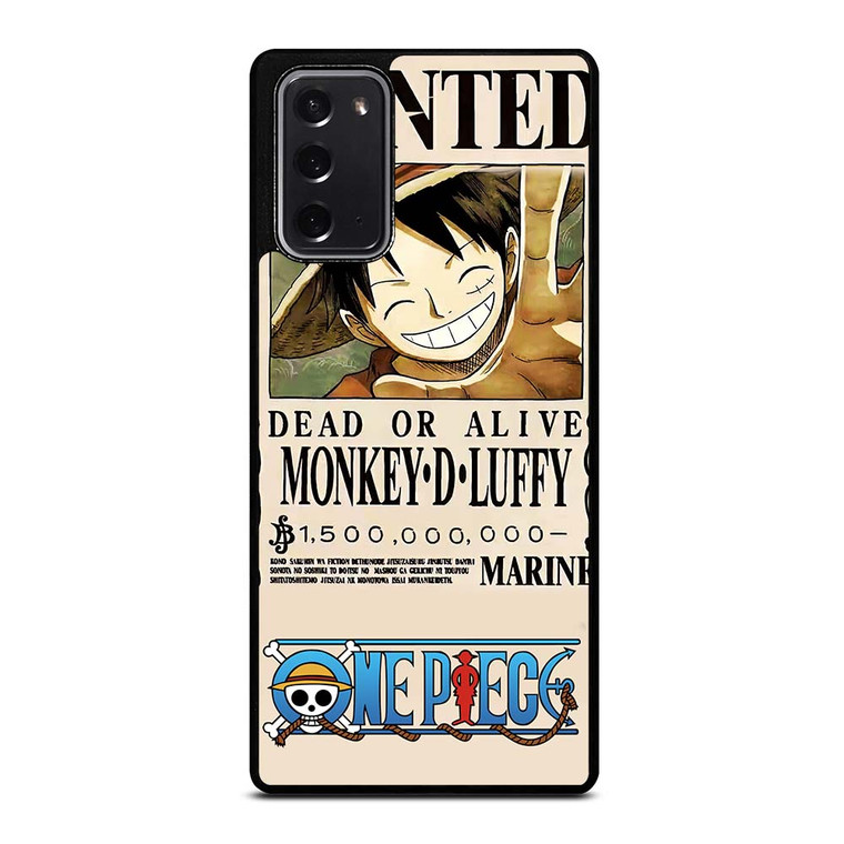 ONE PIECE LUFFY WANTED Samsung Galaxy Note 20 Case Cover