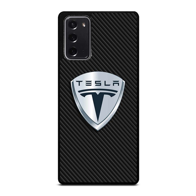 TESLA MOTORS EMBLEM CARBON Samsung Galaxy Note 20 Case Cover