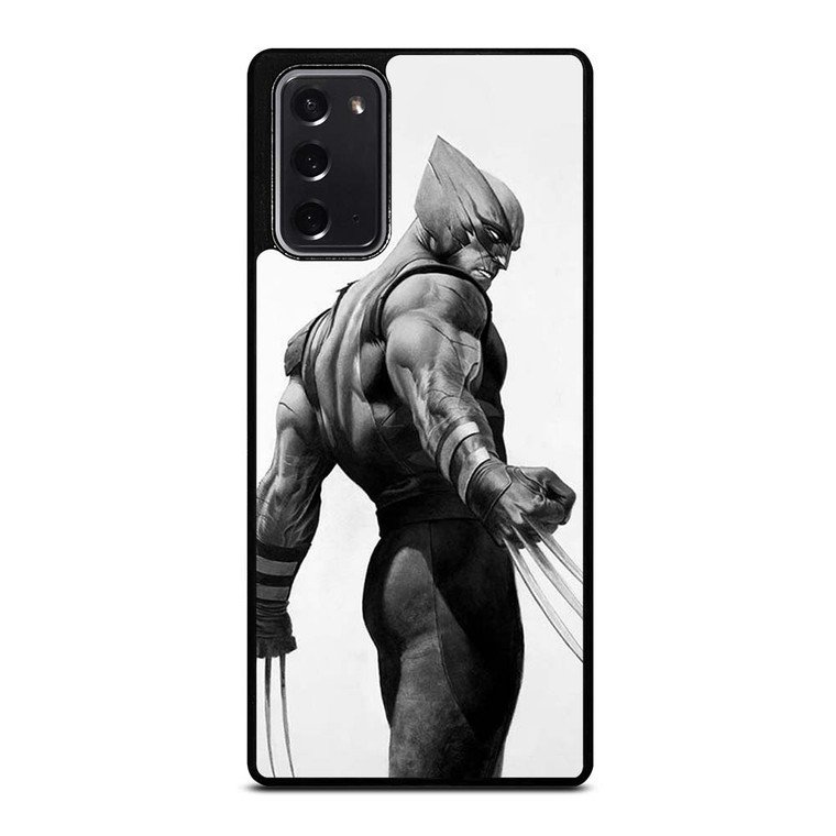 WOLVERINE X-MEN BLACK WHITE ART Samsung Galaxy Note 20 Case Cover