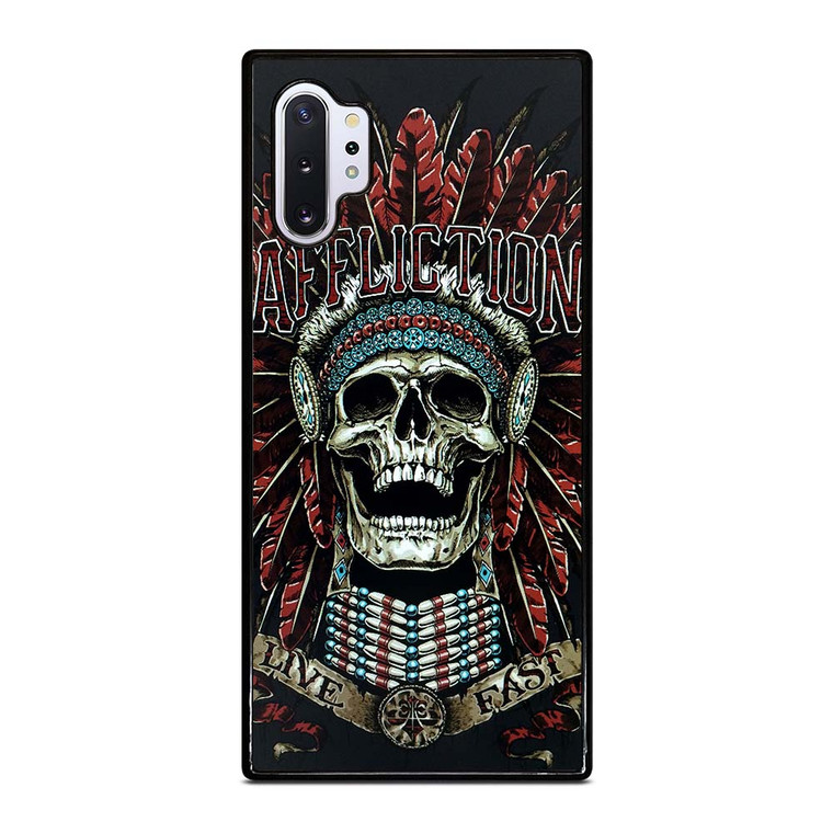 AFFLICTION SKULL INDIAN Samsung Galaxy Note 10 Plus Case Cover