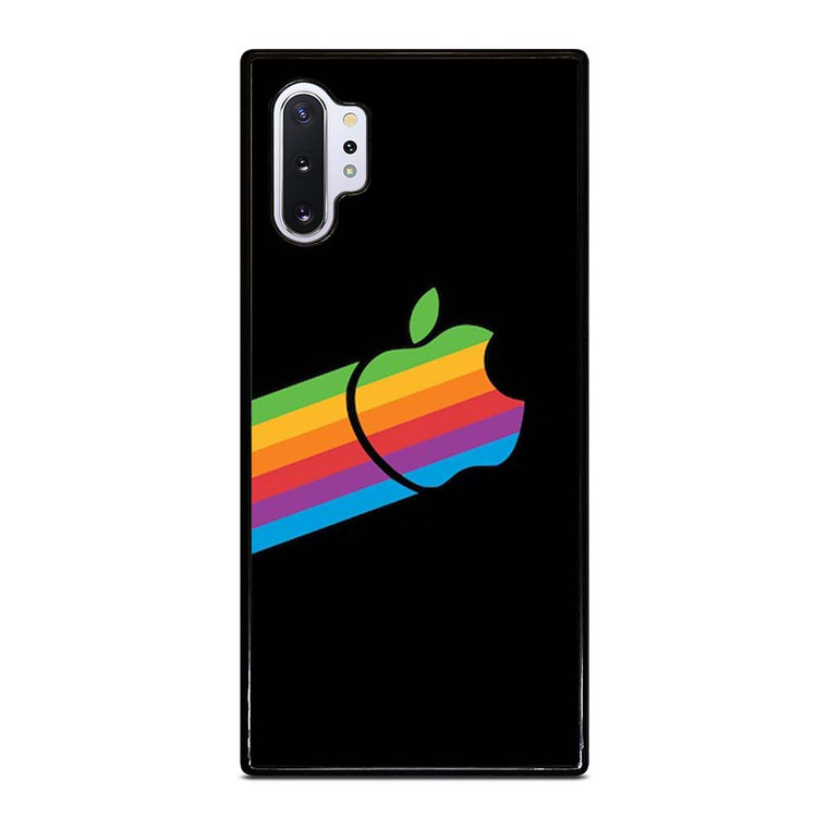 APPLE RETRO DESIGN BLACK Samsung Galaxy Note 10 Plus Case Cover