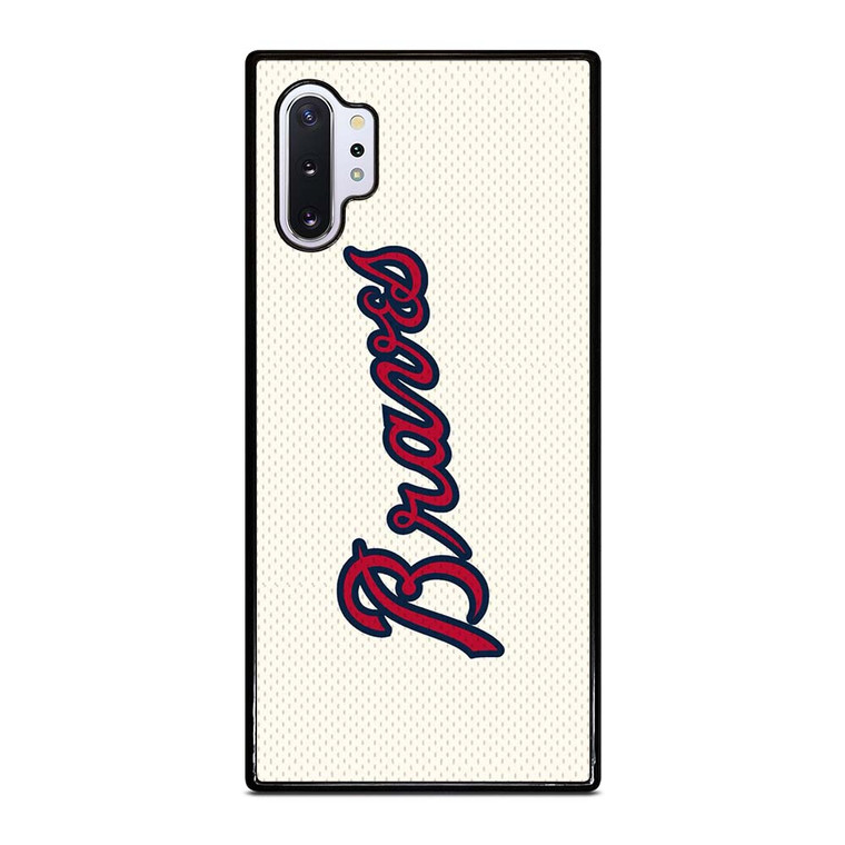 ATLANTA BRAVES ICON BASEBALL TEAM LOGO Samsung Galaxy Note 10 Plus Case Cover