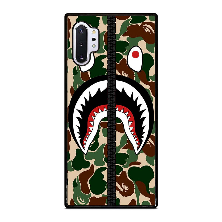 BAPE SHARK CAMO ZIP Samsung Galaxy Note 10 Plus Case Cover