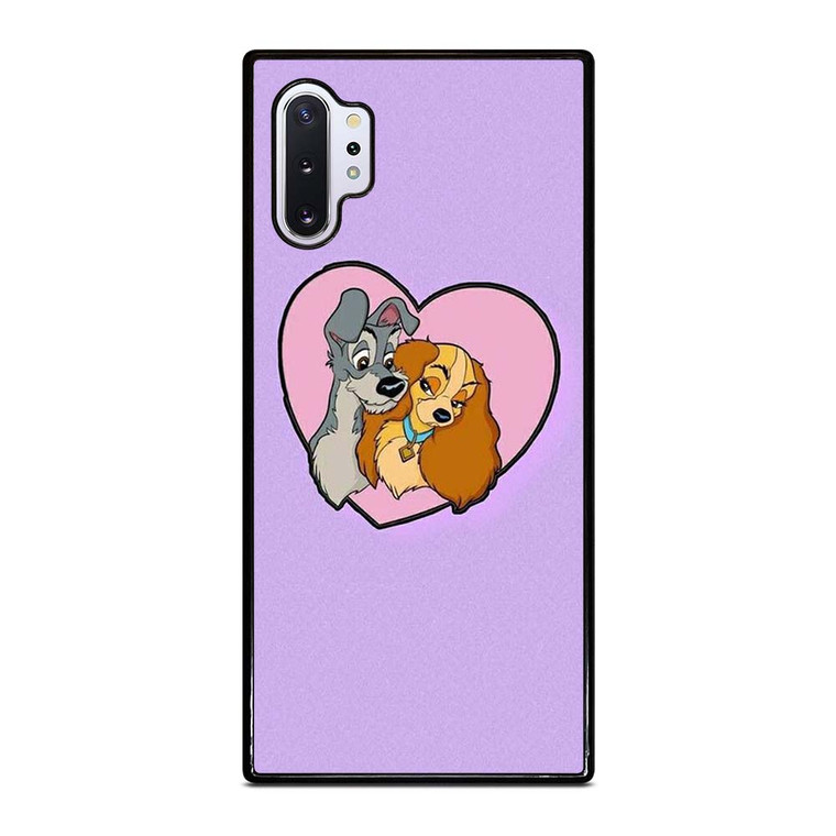 CARTOON LADY AND THE TRAMP DISNEY IN LOVE Samsung Galaxy Note 10 Plus Case Cover
