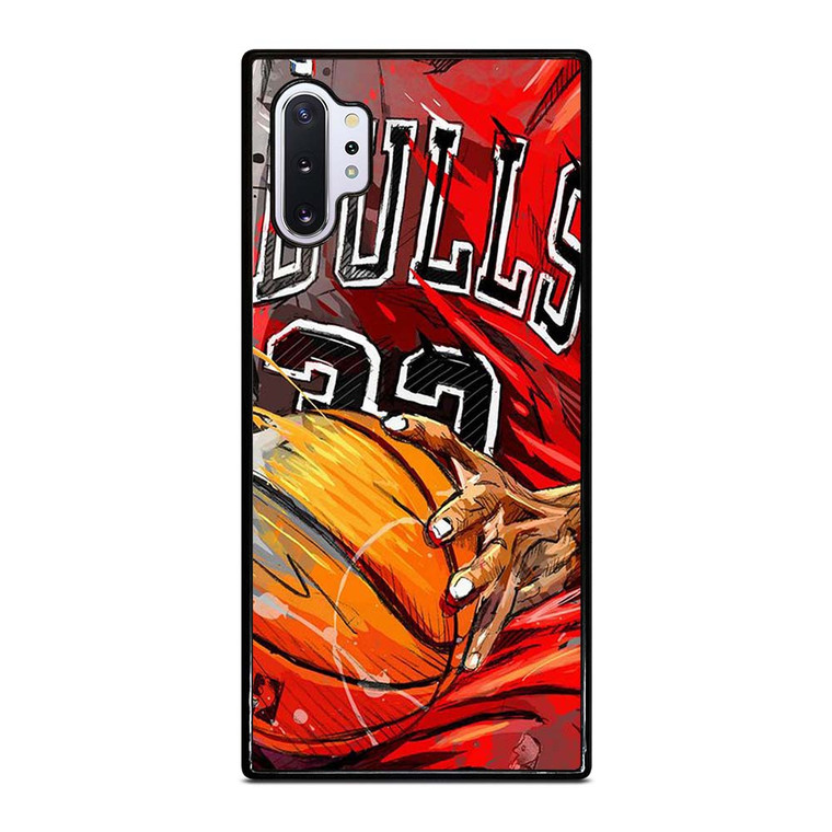 CHICAGO BULLS TEAM BASKETBALL ART Samsung Galaxy Note 10 Plus Case Cover