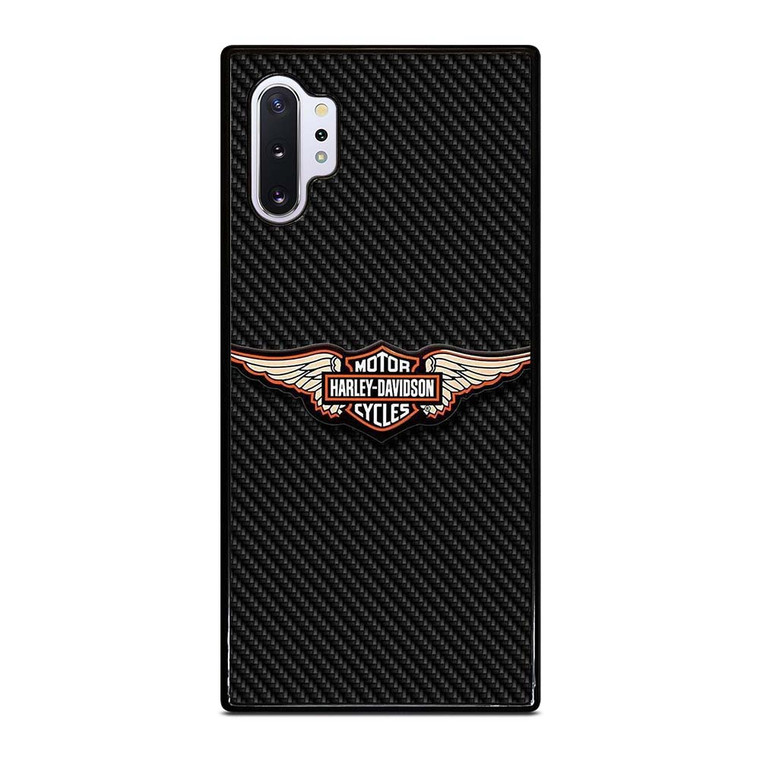 HARLEY DAVIDSON LOGO MOTORCYCLES COMPANY CARBON Samsung Galaxy Note 10 Plus Case Cover
