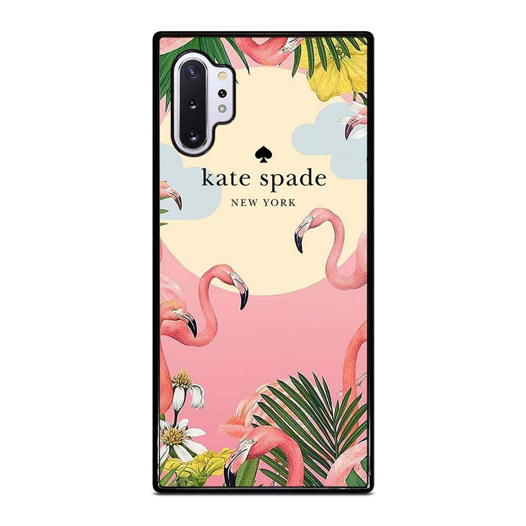 KATE SPADE NEW YORK LOGO FLORAL FLAMENGOS Samsung Galaxy Note 10 Plus Case Cover
