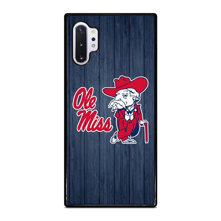 OLE MISS WOODEN LOGO Samsung Galaxy Note 10 Plus Case Cover