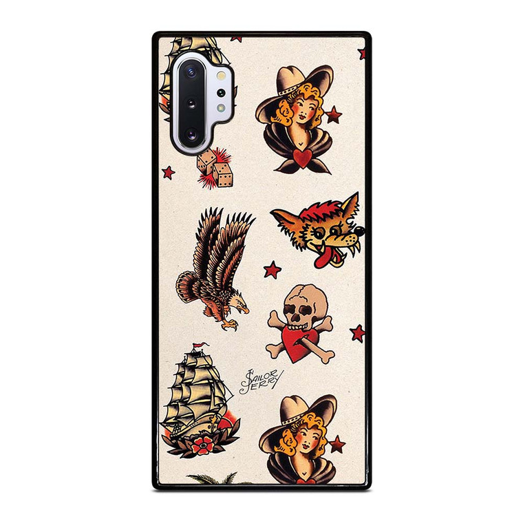 SAILOR JERRY TATTOO PATTERNS Samsung Galaxy Note 10 Plus Case Cover