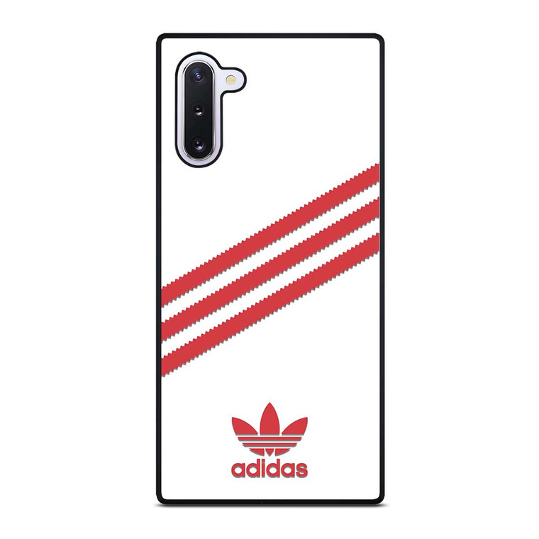 ADIDAS ORIGINALS STRIPES WHITE RED Samsung Galaxy Note 10 Case Cover