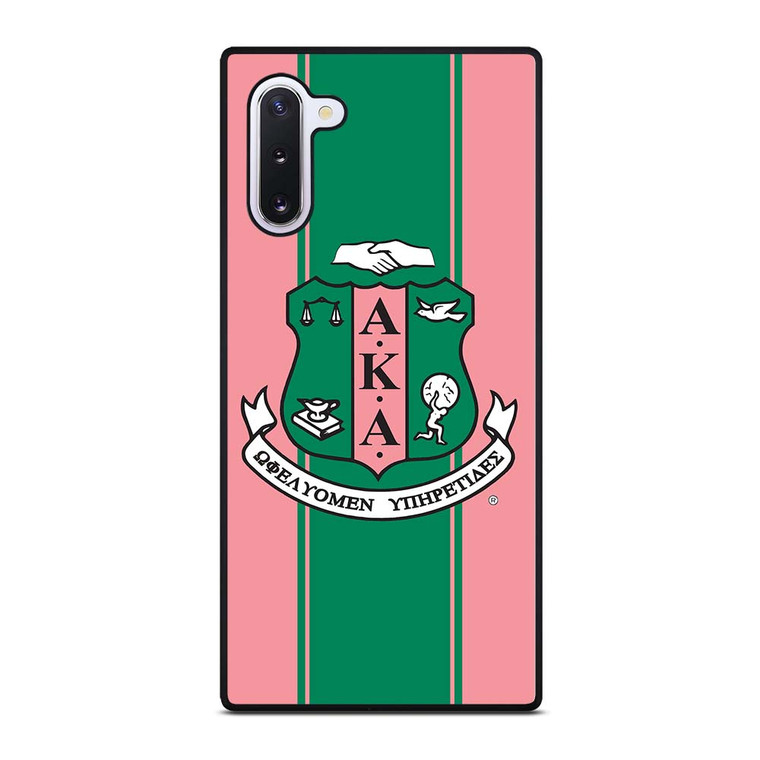 AKA PINK AND GREEN LOGO Samsung Galaxy Note 10 Case Cover
