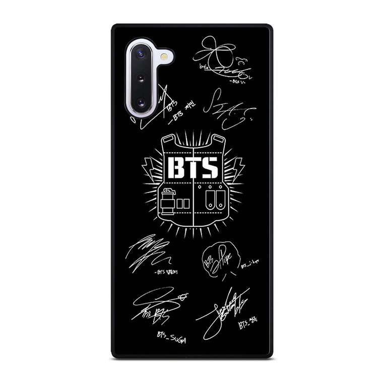 BANGTAN BOYS BTS SIGNATURE Samsung Galaxy Note 10 Case Cover