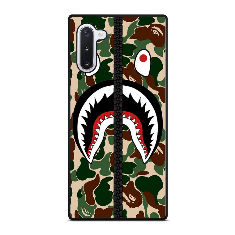 BAPE SHARK CAMO ZIP Samsung Galaxy Note 10 Case Cover