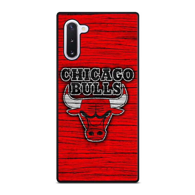 CHICAGO BULLS WOODEN RED LOGO Samsung Galaxy Note 10 Case Cover