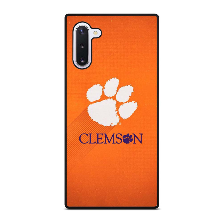 CLEMSON TIGERS LOGO UNIVERSITY FOOTBALL PAW ICON Samsung Galaxy Note 10 Case Cover