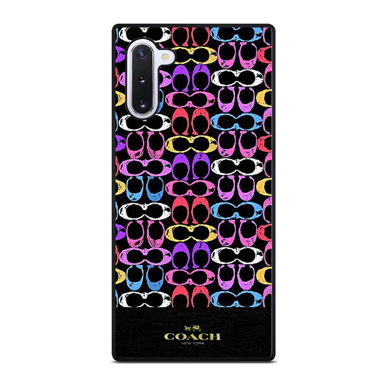 COACH NEW YORK COLORFULL PATTERN EMBLEM Samsung Galaxy Note 10 Case Cover