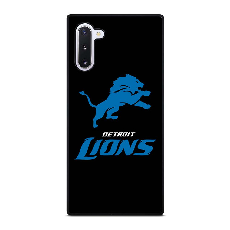 DETROIT LIONS BLACK LOGO Samsung Galaxy Note 10 Case Cover