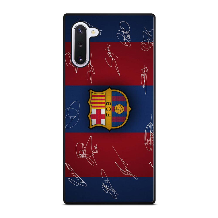 FC BARCELONA SIGNATURE Samsung Galaxy Note 10 Case Cover