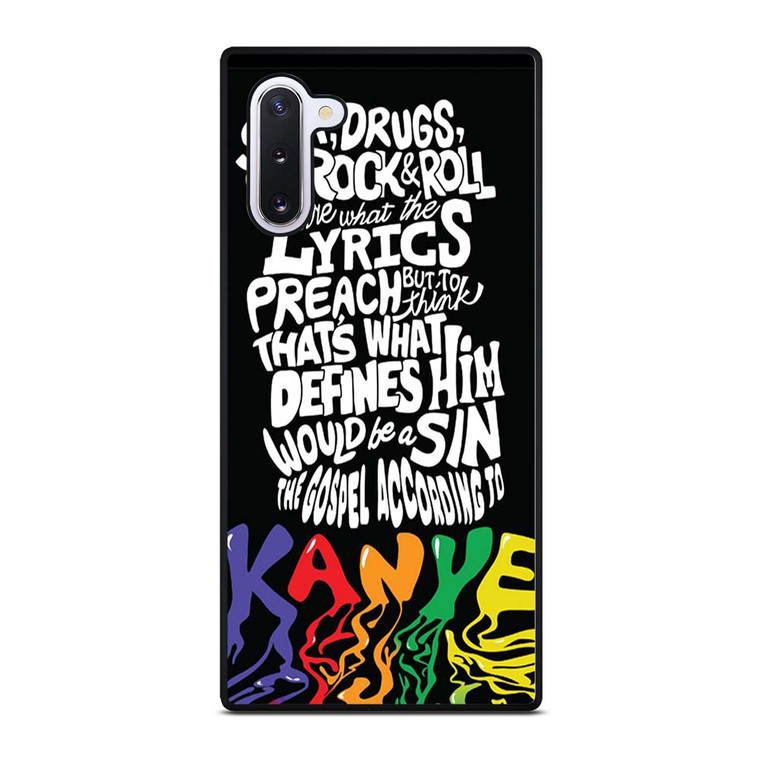 KANYE WEST LYRICS Samsung Galaxy Note 10 Case Cover