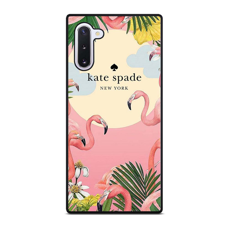 KATE SPADE NEW YORK LOGO FLORAL FLAMENGOS Samsung Galaxy Note 10 Case Cover