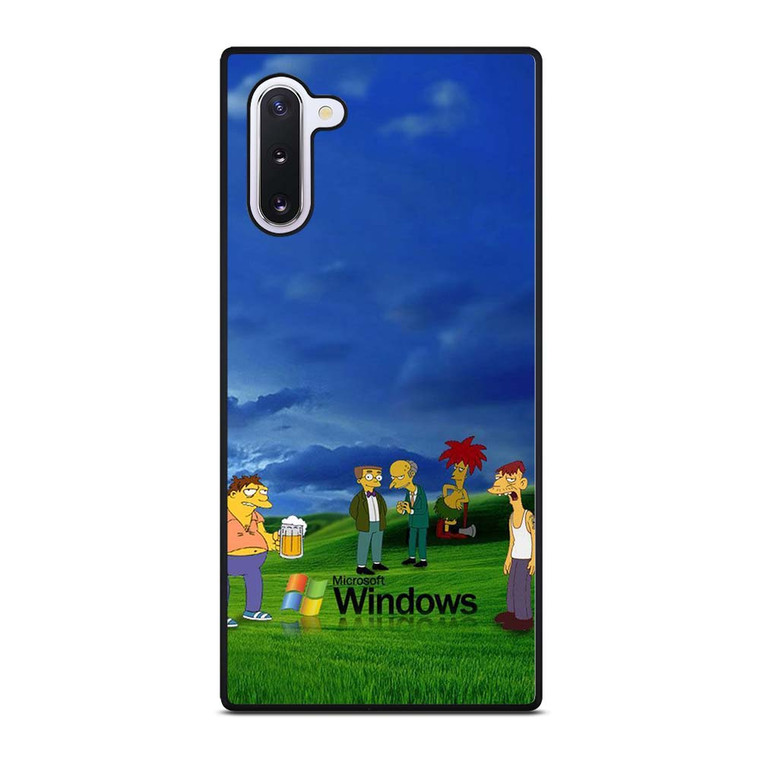 MICROSOFT WINDOWS THE SIMPSONS Samsung Galaxy Note 10 Case Cover