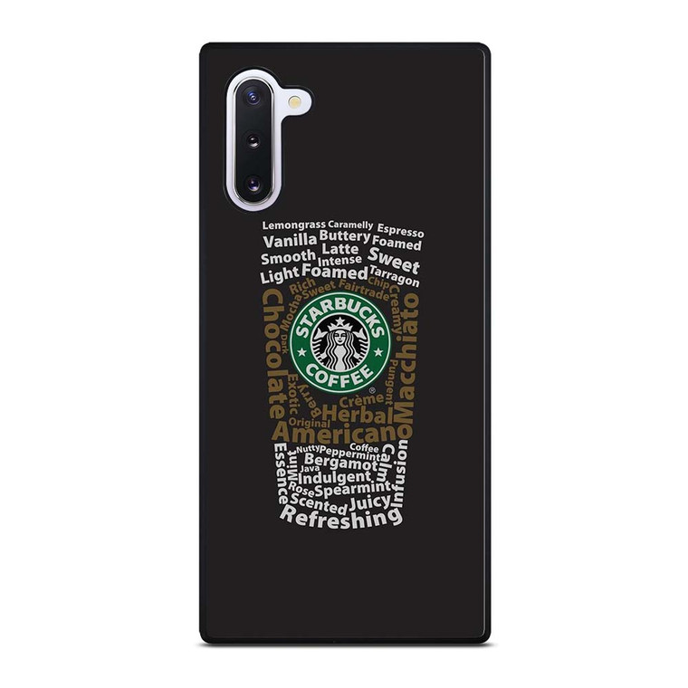 STARBUCKS COFFEE ART TYPOGRAPHY Samsung Galaxy Note 10 Case Cover