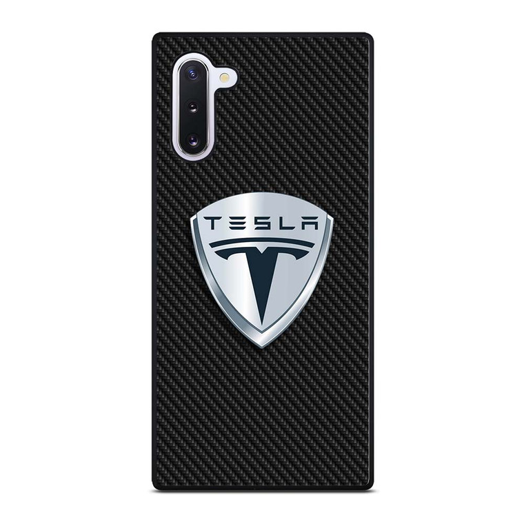 TESLA MOTORS EMBLEM CARBON Samsung Galaxy Note 10 Case Cover