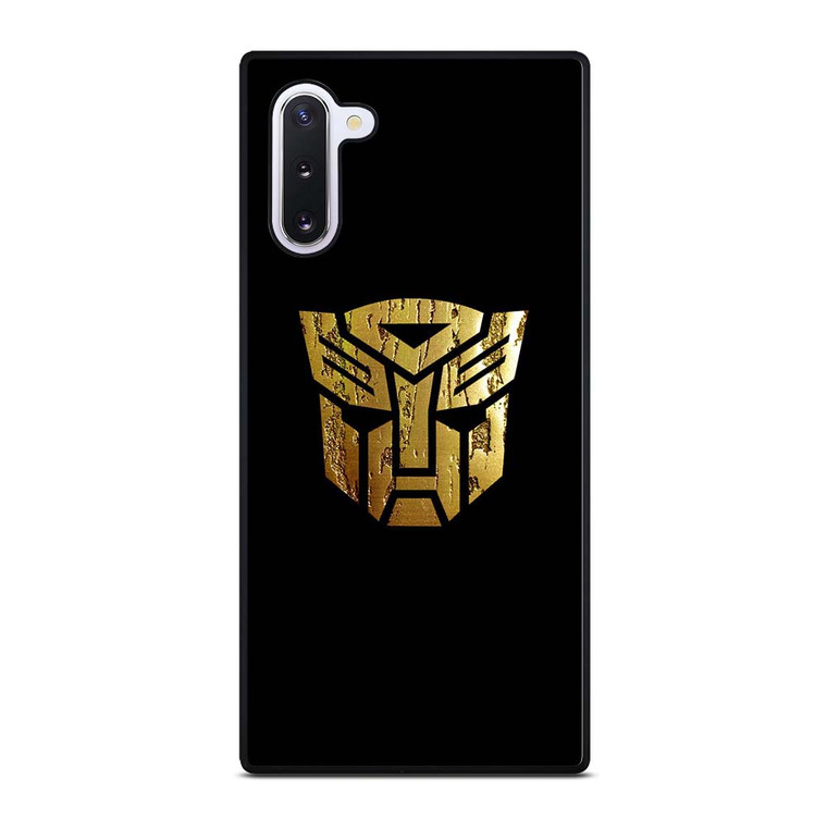 TRANSFORMERS AUTOBOT LOGO GOLD Samsung Galaxy Note 10 Case Cover