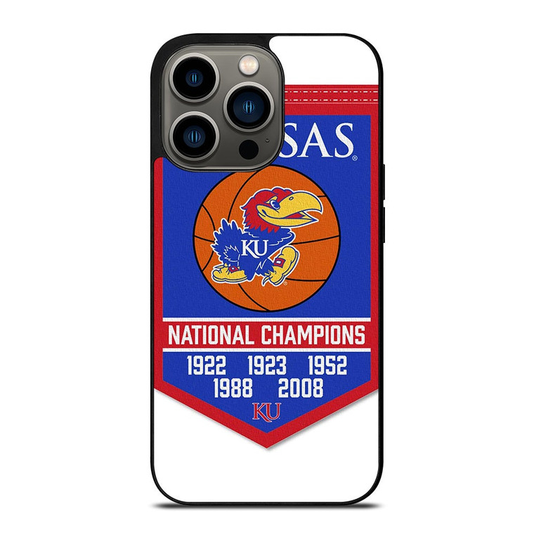 KANSAS JAYHAWKS UNIVERSITY BASKETBALL iPhone 13 Pro Case Cover