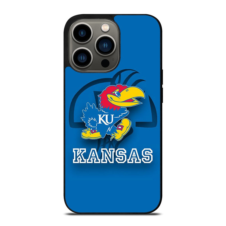 KANSAS JAYHAWKS BASKETBALL LOGO iPhone 13 Pro Case Cover