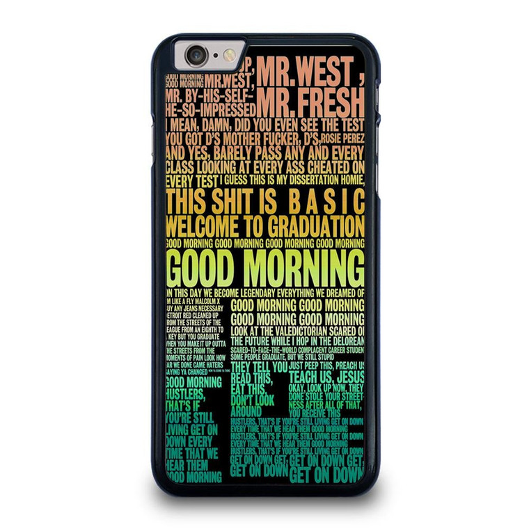 KANYE WEST RAPPER LYRICS iPhone 6 / 6S Plus case iPhone 6 / 6S Plus Case Cover