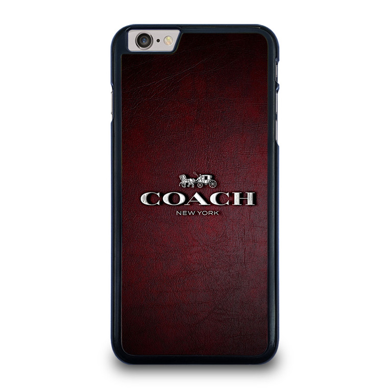 COACH NEW YORK LOGO LEATHER iPhone 6 / 6S Plus Case Cover