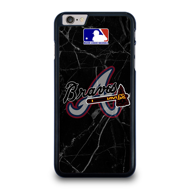 ATLANTA BRAVES BLACK MARBLE LOGO iPhone 6 / 6S Plus Case Cover