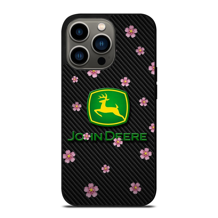 JOHN DEERE FLOWER CARBON iPhone 13 Pro Case Cover