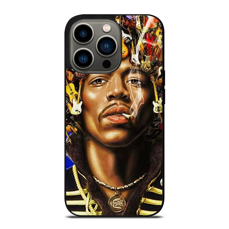 JIMI HENDRIX GUITAR HAIR iPhone 13 Pro Case Cover