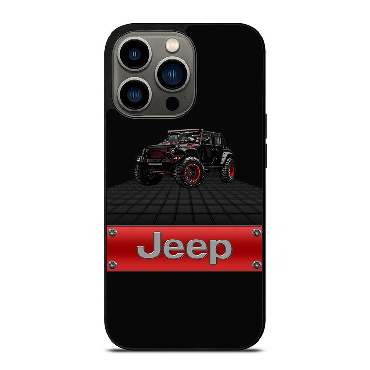 JEEP WRANGLER BLACK LOGO iPhone 13 Pro Case Cover