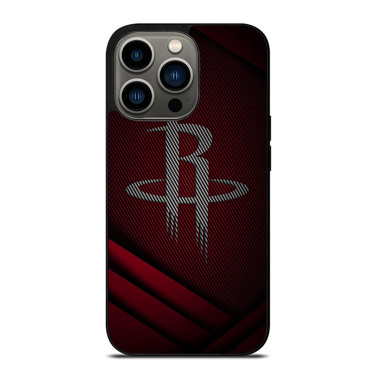 HOUSTON ROCKETS CARBON LOGO iPhone 13 Pro Case Cover