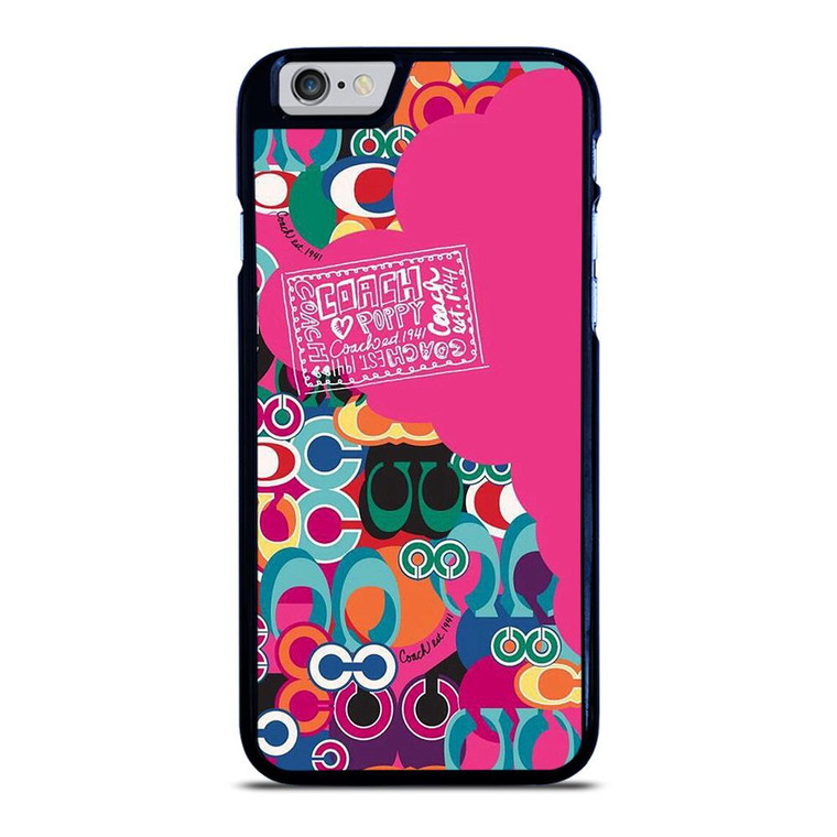 COACH NEW YORK POPPY COLOR FULL iPhone 6 / 6S Case Cover